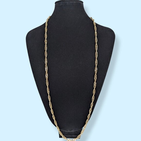 Vintage Sarah Cov Long Rope Chain Necklace - Picture 2 of 5